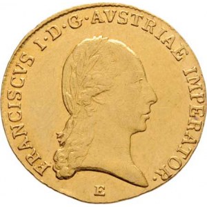 František II., 1792 - 1835, Dukát 1824 E, Karlovský Bělehrad, 3.498g, hr.,