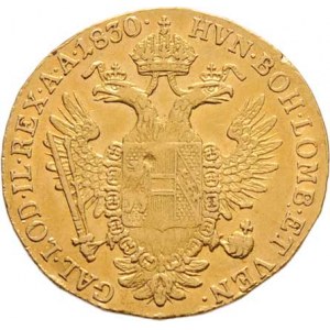 František II., 1792 - 1835, Dukát 1830 E, Karlovský Bělehrad, 3.416g, dr.hr.,