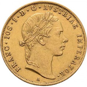 František Josef I., 1848 - 1916, Dukát 1855 A, 3.488g, nep.nedor., nep.hr., nep.rysky,