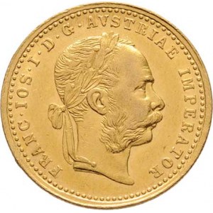 František Josef I., 1848 - 1916, Dukát 1876, 3.470g, dr.hr., dr.rysky, škr., pěkná