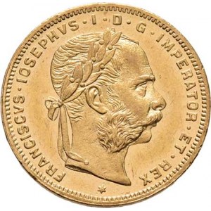 František Josef I., 1848 - 1916, 8 Zlatník 1886, 6.447g, dr.hr., nep.rysky