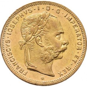 František Josef I., 1848 - 1916, 8 Zlatník 1888, 6.449g, nep.hr., nep.rysky, pěkná
