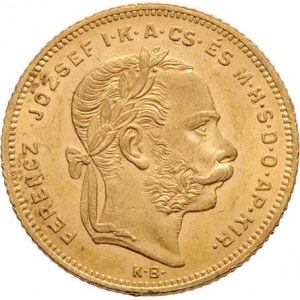 František Josef I., 1848 - 1916, 8 Zlatník 1880 KB - I.typ - malá hlava (náklad není