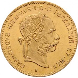 František Josef I., 1848 - 1916, 4 Zlatník 1890 (pouze 2.947 ks), 3.221g, nep.hr.,