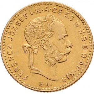 František Josef I., 1848 - 1916, 4 Zlatník 1889 KB (pouze 19.000 ks), 3.208g,