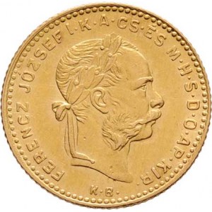 František Josef I., 1848 - 1916, 4 Zlatník 1891 KB - se znakem Rijeky (pouze 32.000