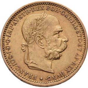 František Josef I., 1848 - 1916, 20 Koruna 1893, 6.758g, nep.hr., nep.rysky, vl.škr.,