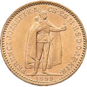 František Josef I., 1848 - 1916, 20 Koruna 1899 KB, 6.768g, nep.hr., nep.rysky