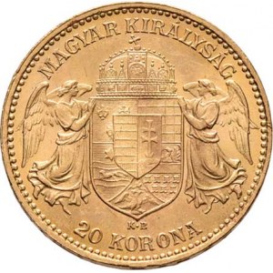 František Josef I., 1848 - 1916, 20 Koruna 1906 KB, 6.778g, dr.hr., nep.rysky