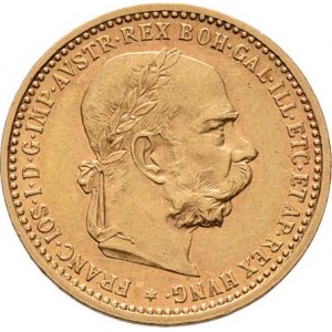 František Josef I., 1848 - 1916, 10 Koruna 1905, 3.377g, nep.hr., nep.rysky, pěkná