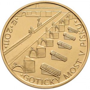 Česká republika, 1993 -, 5000 Koruna 2011 - Gotický most v Písku, KM.124