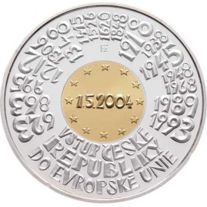 Česká republika, 1993 -, 2500 Koruna 2004 - vstup do EU, KM.76 (bimetal: 7.78g
