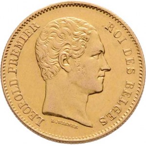 Belgie, Leopold I., 1831 - 1865, 25 Frank 1848, KM.13.1 (Au900), 7.898g, nep.hr.,