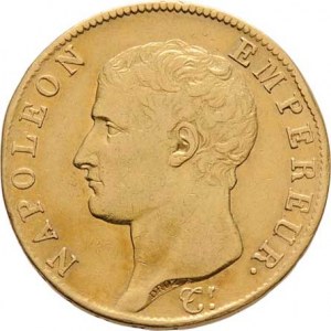 Francie, Napoleon I. jako císař, 1804 - 1814, 1815, 40 Frank, rok 13 = 1806 A, Paříž, KM.664.1 (Au9