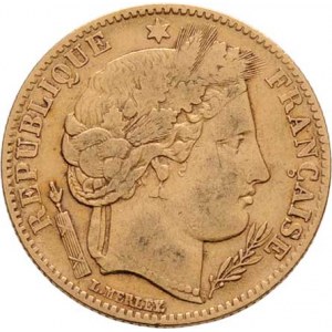 Francie - II. republika, 1848 - 1852, 10 Frank 1850 A, Paříž, KM.770 (Au900), 3.173g,