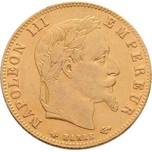 Francie, Napoleon III., 1852 - 1871, 5 Frank 1863 A, Paříž, KM.803.1 (Au900), 1.609g,