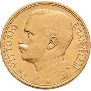 Itálie, Viktor Emanuel III., 1900 - 1946, 20 Lira 1912 R - 50 let království, Řím, KM.48