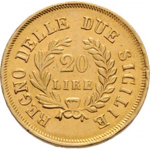 Itálie-Neapol a Sicilie, Joachim Murat, 1808 - 1815, 20 Lira 1813 bz, KM.112 (Au900, pouze 42.000 k