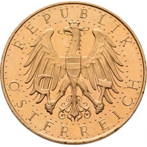 Rakousko, republika, 1918 -, 100 Šilink 1929, KM.2842 (Au900, pouze 74.849 ks),