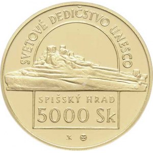 Slovensko, republika, 1993 -, 5000 Koruna 1998 - Spišský hrad - světové dědictví
