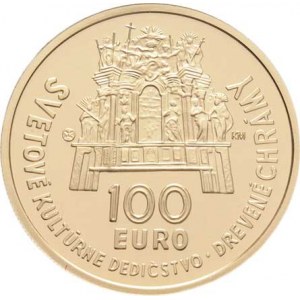 Slovensko, republika, 1993 -, 100 Euro 2010 - Dřevěné chrámy karpatského oblouku,