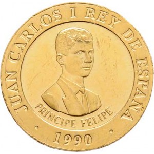 Španělsko, Juan Carlos I., 1975 - 2014, 10.000 Peseta 1990 M - LOH Barcelona 1992 - princ