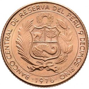 Peru, republika, 1822 -, 1/2 Sol 1976 - 150 let bitvy u Ayacucho (1824-1974),