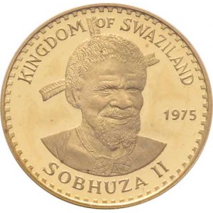 Swazijsko, Sobhuza II., 1968 - 1982, 50 Emalangeni 1975 - 75.narozeniny krále, KM.26