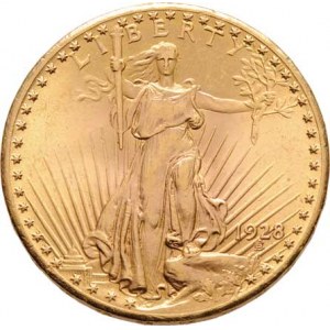 USA, 20 Dolar 1928 - stojící Liberty, KM.131 (Au900),