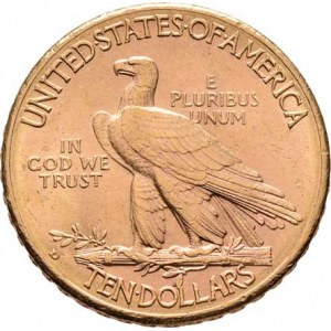 USA, 10 Dolar 1910 D - hlava mladého indiána, KM.130