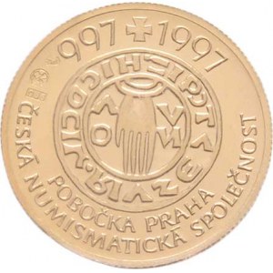 Zlaté medaile vydané pobočkou ČNS v Praze, Vitanovský - Sv.Vojtěch, druhý biskup pražský 1997 -