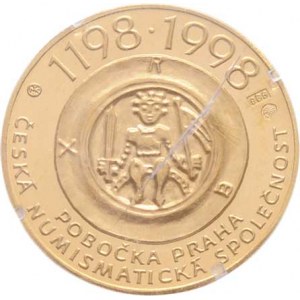 Zlaté medaile vydané pobočkou ČNS v Praze, Vitanovský - 800 let korunovace Přemysla I. 1998 -