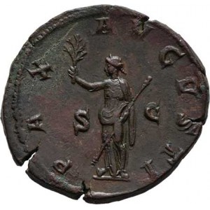 Maximinus I., 235 - 238, AE Sestercius, Rv:PAX.AVGVSTI.S.C., stojící Pax,