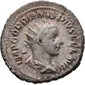 Gordianus III., 238 - 244, AR Antoninianus, Rv:MARTEM.PROPVGNATOREM., Mars