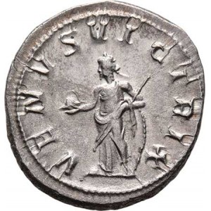 Gordianus III., 238 - 244, AR Denár, Rv:VENVS.VICTRIX., stoj. Venuše, RIC.131,