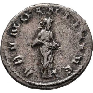 Traianus Decius, 249 - 251, AR Antoninianus, Rv:ABVNDANTIA.AVG., stojící
