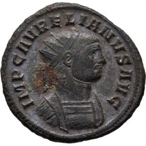 Aurelianus, 270 - 275, AE Antoninianus, Rv:CONCORDIA.MILITVM., císař a