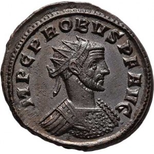 Probus, 276 - 282, AE Antoninianus, Rv:PAX.AVG., stojící Pax, RIC.706,