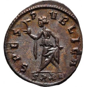 Carus, 282 - 283, AE Antoninianus, Rv:SPES.PVBLICA., stojící Spes,
