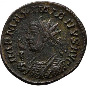 Maximianus Herculius, I.období vlády, 286 - 305, AE Antoninianus, Rv:PAX.AVGG., stojící Pax zleva