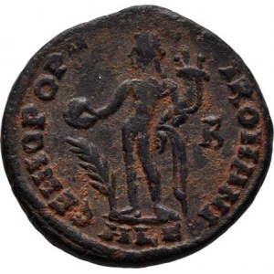 Maximianus Herculius, I.období vlády, 286 - 305, AE Follis, Rv:GENIO.POPVLI.ROMANI., stojící Geni