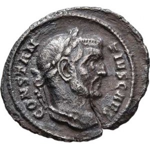 Constantius I. - jako césar, 293 - 305, AR Argenteus, Rv:VIRTVS.MILITVM., RIC.6.42a,
