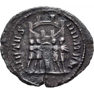 Constantius I. - jako césar, 293 - 305, AR Argenteus, Rv:VIRTVS.MILITVM., RIC.6.42a,