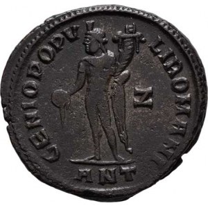 Constantius I. - jako césar, 293 - 305, AE Follis, Rv:GENIO.POPVLI.ROMANI., RIC.6.53a,