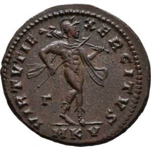 Maximinus II. Daia - jako césar, 305 - 310, AE Follis, Rv:VIRTVTI.EXERCITVS., S.0, RIC.6.49 -