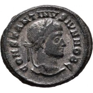 Constantinus II. - jako césar, 317 - 337, AE3, Rv:CAESARVM.NOSTRORVM.VOT.X., RIC.7.173,