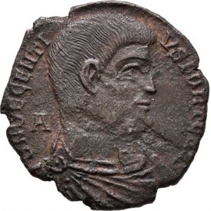 Decentius, 351 - 353, Maiorina, Rv:VICTORIAE.DD.NN.AVG.ET.CAES., dvě