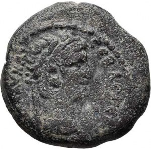 Claudius, Egypt, Alexandria, AE Obol, 20mm, rok 10 (= 49/50), spojené ruce, nápis,