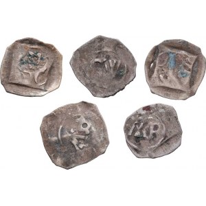 Bavorsko - Mnichov, Arnošt I. a Vilém III., 1397-1435, Fenik se čtyřrázem, minc. Mnichov, Rad.9, ex