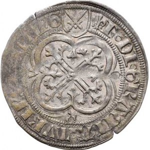 Sasko - Míšeň, Friedrich II. Dobromyslný, 1428 - 1464, Groš mečový (1457-62), Lipsko-Stockart, Krug